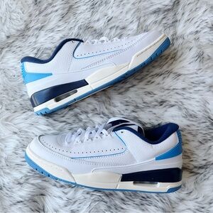 Nike Air Jordan 2/3 UNC White Blue
